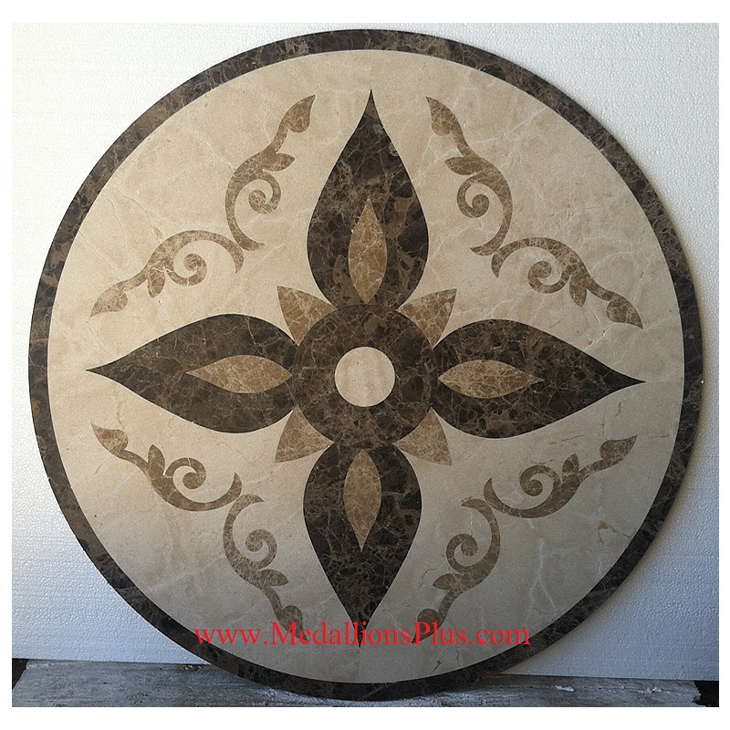 Florence I, 33.25" Honed Waterjet Medallion